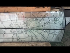 25mm Laminasyonlu Çift ve Üçlü Camlı Pencereler Fransız Kapısı Dekoratif Kurşunlu Cam Panelleri