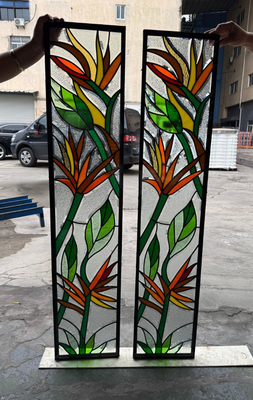 Dekoratif Panel Cam Figuralı Dondurulmuş Lekelenmiş